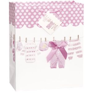 Unique 1 SAC CADEAU BÉBÉ ROSE 30,5 CM - Publicité Unique 1 SAC CADEAU BÉBÉ ROSE 30,5 CM - Publicité