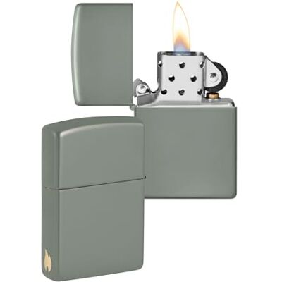 Zippo Briquet Tempête Design Flamme Vert Sauge Rechargeable Réutilisable Design Coupe-Vent Coffret Cadeau Fabriqué aux États-Unis Exclusivité Amazon - Publicité Zippo Briquet Tempête Design Flamme Vert Sauge Rechargeable Réutilisable Design Coupe-Vent Coffret Cadeau Fabriqué aux États-Unis Exclusivité Amazon - Publicité