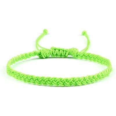 HYXX Bracelet Bresilien, Bracelet Réglable Simple Style Ethnique Wax Thread Wrap Rope Vert Fluo Bracelets D'Amitié Tissés À La Main Pour Femmes Hommes Anniversaire, Fiançailles, Cadeau - Publicité HYXX Bracelet Bresilien, Bracelet Réglable Simple Style Ethnique Wax Thread Wrap Rope Vert Fluo Bracelets D'Amitié Tissés À La Main Pour Femmes Hommes Anniversaire, Fiançailles, Cadeau - Publicité