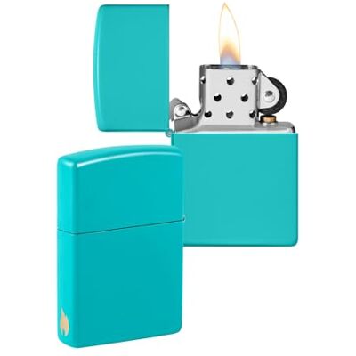Zippo Briquet Tempête Design Flamme Turquoise Mat Rechargeable Réutilisable Design Coupe-Vent Coffret Cadeau Fabriqué aux États-Unis Exclusivité Amazon - Publicité Zippo Briquet Tempête Design Flamme Turquoise Mat Rechargeable Réutilisable Design Coupe-Vent Coffret Cadeau Fabriqué aux États-Unis Exclusivité Amazon - Publicité