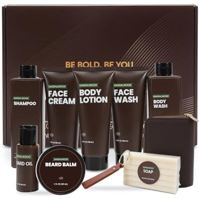 BODY & EARTH Cadeau Homme 10 Pièces Coffret Soin Homme Santal Parfum - Publicité BODY & EARTH Cadeau Homme 10 Pièces Coffret Soin Homme Santal Parfum - Publicité