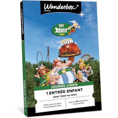 WONDERBOX Connect Coffret Cadeau Parc Astérix pour 1 Enfant 1 entrée enfant pour 1 jour au choix Plus de 50 attractions et spectacles Validité 27 mois - Publicité WONDERBOX Connect Coffret Cadeau Parc Astérix pour 1 Enfant 1 entrée enfant pour 1 jour au choix Plus de 50 attractions et spectacles Validité 27 mois - Publicité