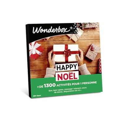 WONDERBOX Happy Noël Coffret Cadeau Idée Cadeau Multi Activités 1 activité au choix Plus de 1300 expériences Dégustation, soin de bien-être ou activité de loisirs - Publicité WONDERBOX Happy Noël Coffret Cadeau Idée Cadeau Multi Activités 1 activité au choix Plus de 1300 expériences Dégustation, soin de bien-être ou activité de loisirs - Publicité