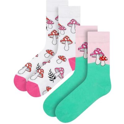soxo Chaussettes Homme & Femme Fantaisie Coffret Cadeau Champignon Socks Originaux En Coton, Idée Anniversaire Drôle - Publicité soxo Chaussettes Homme & Femme Fantaisie Coffret Cadeau Champignon Socks Originaux En Coton, Idée Anniversaire Drôle - Publicité