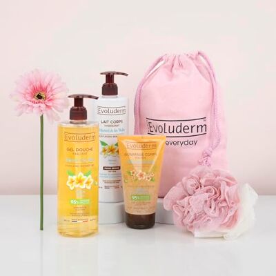 Evoluderm Pochon Corps Monoi à la Folie Fête des Mères 3 produits Idée Cadeau Fête des Mères- Anniversaire - Publicité Evoluderm Pochon Corps Monoi à la Folie Fête des Mères 3 produits Idée Cadeau Fête des Mères- Anniversaire - Publicité