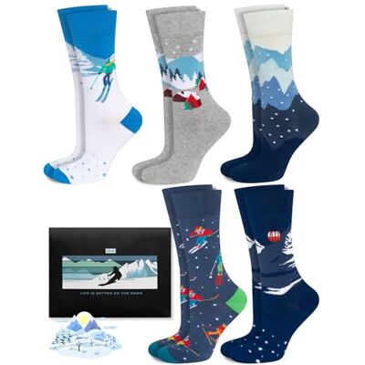 soxo Chaussettes Homme & Femme Coton Coffret Ski Cadeau Fantaisie Idée Anniversaire Drôle - Publicité soxo Chaussettes Homme & Femme Coton Coffret Ski Cadeau Fantaisie Idée Anniversaire Drôle - Publicité