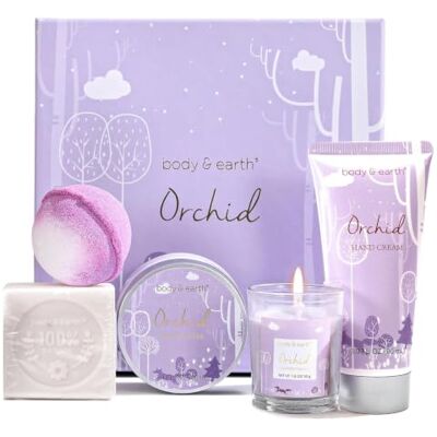 BODY & EARTH Cadeau de 5 Pièces au Parfum Orchidée Coffret pour Femme - Publicité BODY & EARTH Cadeau de 5 Pièces au Parfum Orchidée Coffret pour Femme - Publicité