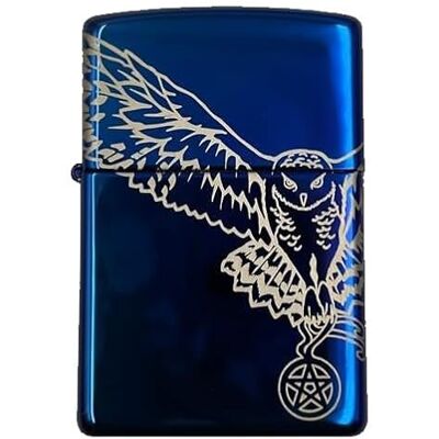Zippo Briquet Tempête Motif Anne Stokes, Bleu Poli, Laser 360°, Rechargeable, Réutilisable, Coupe-Vent, Coffret Cadeau, Fabriqué Aux États-Unis - Publicité Zippo Briquet Tempête Motif Anne Stokes, Bleu Poli, Laser 360°, Rechargeable, Réutilisable, Coupe-Vent, Coffret Cadeau, Fabriqué Aux États-Unis - Publicité