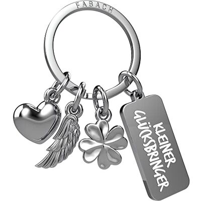 FABACH Porte-clés ange gardien 3 breloques avec gravure – Porte-clés trèfle cœur porte-bonheur – Bonne chance – Cadeau ange porte-bonheur – Petit porte-bonheur - Publicité FABACH Porte-clés ange gardien 3 breloques avec gravure – Porte-clés trèfle cœur porte-bonheur – Bonne chance – Cadeau ange porte-bonheur – Petit porte-bonheur - Publicité