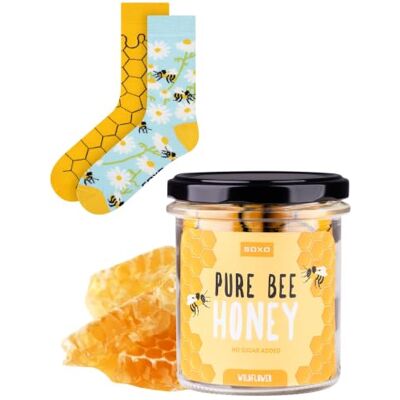 soxo Chaussettes Homme & Femme Coton Coffret Miel Cadeau Fantaisie Idée Anniversaire Drôle - Publicité soxo Chaussettes Homme & Femme Coton Coffret Miel Cadeau Fantaisie Idée Anniversaire Drôle - Publicité