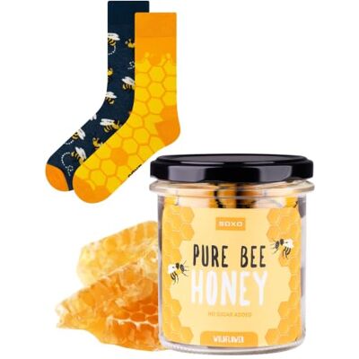 soxo Chaussettes Homme & Femme Coton Coffret Miel Cadeau Fantaisie Idée Anniversaire Drôle - Publicité soxo Chaussettes Homme & Femme Coton Coffret Miel Cadeau Fantaisie Idée Anniversaire Drôle - Publicité