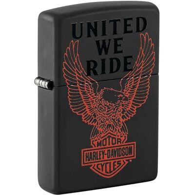 Zippo Briquet Tempête Motif Harley Davidson, Noir Mat, Impression Color Image, Rechargeable, Réutilisable, Coupe-Vent, Coffret Cadeau, Fabriqué Aux États-Unis - Publicité Zippo Briquet Tempête Motif Harley Davidson, Noir Mat, Impression Color Image, Rechargeable, Réutilisable, Coupe-Vent, Coffret Cadeau, Fabriqué Aux États-Unis - Publicité
