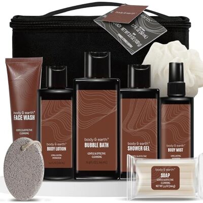 BODY & EARTH Coffret Cadeau Homme 8 Pièces Santal Coffret - Publicité BODY & EARTH Coffret Cadeau Homme 8 Pièces Santal Coffret - Publicité