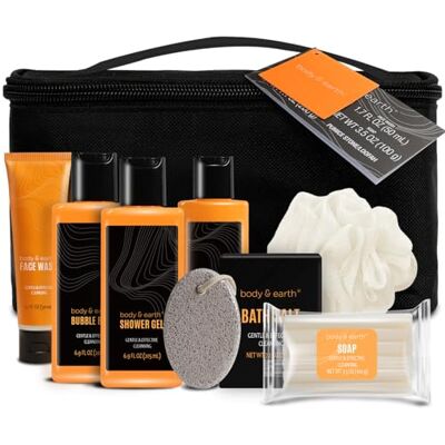BODY & EARTH Coffret de Soins de 8 Pièces Cadeau pour Homme - Publicité BODY & EARTH Coffret de Soins de 8 Pièces Cadeau pour Homme - Publicité