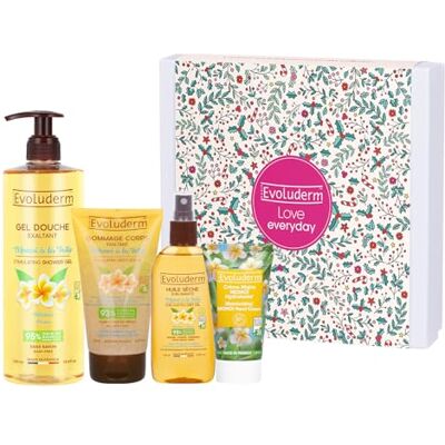 Evoluderm – Coffret Cadeau Monoï Corps – 4 produits – Ingrédients d’Origine Naturelle Végan – Made in France Idée Cadeau Idéal cadeau de Noël, Anniversaire, Fête des Mères (Cocooning) - Publicité Evoluderm – Coffret Cadeau Monoï Corps – 4 produits – Ingrédients d’Origine Naturelle Végan – Made in France Idée Cadeau Idéal cadeau de Noël, Anniversaire, Fête des Mères (Cocooning) - Publicité