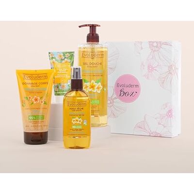 Evoluderm – Coffret Cadeau Monoï Corps – 4 produits – Ingrédients d’Origine Naturelle Végan – Made in France Idée Cadeau Idéal cadeau de Noël, Anniversaire, Fête des Mères (Flower) - Publicité Evoluderm – Coffret Cadeau Monoï Corps – 4 produits – Ingrédients d’Origine Naturelle Végan – Made in France Idée Cadeau Idéal cadeau de Noël, Anniversaire, Fête des Mères (Flower) - Publicité