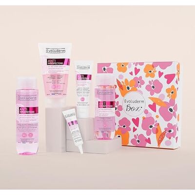 Evoluderm – Coffret Cadeau Femme Soins Visage Anti-Imperfections 5 Produits (Roséa) - Publicité Evoluderm – Coffret Cadeau Femme Soins Visage Anti-Imperfections 5 Produits (Roséa) - Publicité