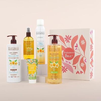Evoluderm Coffret Cadeau Femme Corps au Monoï de Tahiti – 5 produits – Box L Origine Naturelle Idéal cadeau Noël, Anniversaire, Fête des Mères (Eternelle) - Publicité Evoluderm Coffret Cadeau Femme Corps au Monoï de Tahiti – 5 produits – Box L Origine Naturelle Idéal cadeau Noël, Anniversaire, Fête des Mères (Eternelle) - Publicité