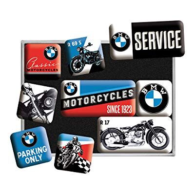 ART Aimants pour frigo rétro, 9 pièces, Official License Product (OLP), BMW – Motorcycles – Idée de Cadeau pour Fans de BMW, décoration pour Tableau magnétique, Design Vintage - Publicité ART Aimants pour frigo rétro, 9 pièces, Official License Product (OLP), BMW – Motorcycles – Idée de Cadeau pour Fans de BMW, décoration pour Tableau magnétique, Design Vintage - Publicité