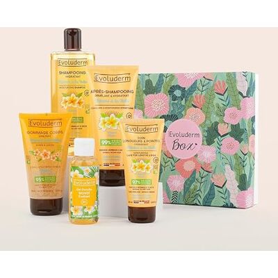 evoluderm - Coffret Tendresse Bébé - Gel Lavant 500ml - Lait de Toilette 500ml - Huile d'Amande Douce 100ml - Baby care set - Publicité evoluderm - Coffret Tendresse Bébé - Gel Lavant 500ml - Lait de Toilette 500ml - Huile d'Amande Douce 100ml - Baby care set - Publicité