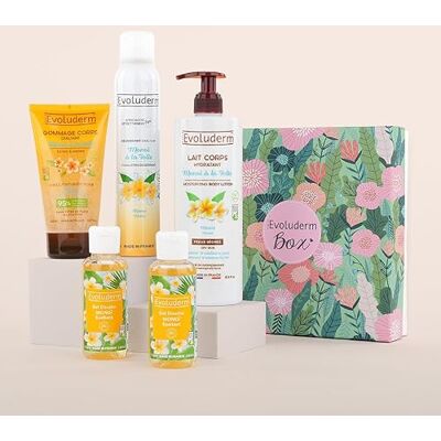 Evoluderm – Coffret Bain Femme Soins Corps Monoï de Tahiti 4 Produits + Déo OFFERT d'Origine Naturelle Idée Cadeau Coffret cadeau de Noël – Anniversaire Fête des Mères (Jungle) - Publicité Evoluderm – Coffret Bain Femme Soins Corps Monoï de Tahiti 4 Produits + Déo OFFERT d'Origine Naturelle Idée Cadeau Coffret cadeau de Noël – Anniversaire Fête des Mères (Jungle) - Publicité