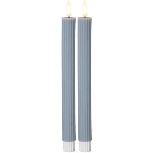 Star Trading Bougie bâton LED Flame Stripe, lot de 2 en cire - Publicité Star Trading Bougie bâton LED Flame Stripe, lot de 2 en cire - Publicité