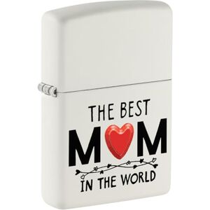 Briquet Zippo Anti-Vent - Design Meilleure Maman Blanc Mat - Briquet - Publicité Briquet Zippo Anti-Vent - Design Meilleure Maman Blanc Mat - Briquet - Publicité