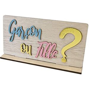 HOBI Tendances Fêtes Centre DE Table Gender Reveal Bois Socle 10X20CM - Publicité HOBI Tendances Fêtes Centre DE Table Gender Reveal Bois Socle 10X20CM - Publicité