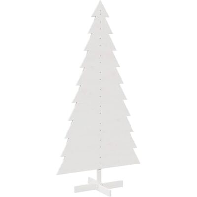 vidaXL Arbre de Noël en bois pour décoration blanc 180 cm pin massif - Publicité vidaXL Arbre de Noël en bois pour décoration blanc 180 cm pin massif - Publicité