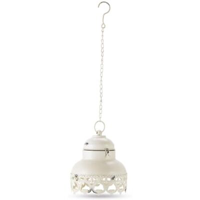 Loberon Cornell Lanterne LED Entièrement en Fer Artisanat Traditionnel, Blanc Vieilli - Publicité Loberon Cornell Lanterne LED Entièrement en Fer Artisanat Traditionnel, Blanc Vieilli - Publicité