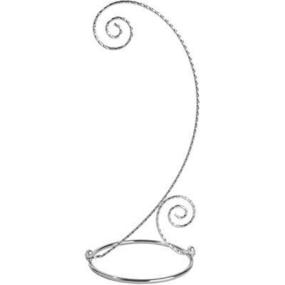 Creative Lot de 4 supports de suspension plaqués pour décorations de Noël, terrariums en verre, etc. 25,4 cm de haut (argenté) - Publicité Creative Lot de 4 supports de suspension plaqués pour décorations de Noël, terrariums en verre, etc. 25,4 cm de haut (argenté) - Publicité