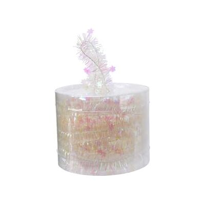 Kaemingk Guirlande de Noël 7 m x 3 cm avec étoiles Guirlande d'étoiles avec fil fin pour décoration et bricolage Transparent irisé - Publicité Kaemingk Guirlande de Noël 7 m x 3 cm avec étoiles Guirlande d'étoiles avec fil fin pour décoration et bricolage Transparent irisé - Publicité