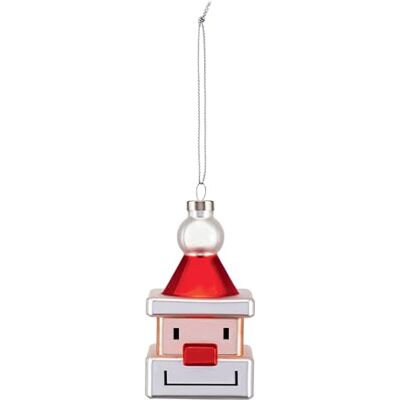 Alessi Snow Cube GJ02 1 Décoration de Noël de Design Vintage, Représentant le Père Noël, en Verre Soufflé Décoré à la main, Multicolore - Publicité Alessi Snow Cube GJ02 1 Décoration de Noël de Design Vintage, Représentant le Père Noël, en Verre Soufflé Décoré à la main, Multicolore - Publicité