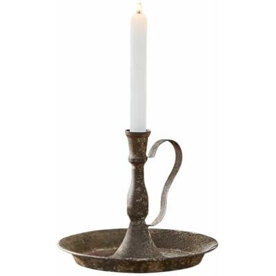 Loberon Plixora Bougeoir De Style Vintage et Rustique Finition Rouille Antique, Marron Vieilli - Publicité Loberon Plixora Bougeoir De Style Vintage et Rustique Finition Rouille Antique, Marron Vieilli - Publicité