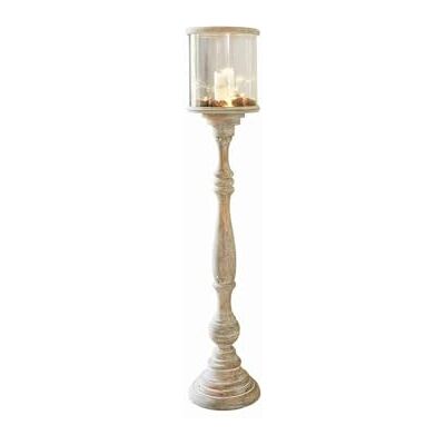 Loberon Passion Bougeoir Très Grand Format Bois de manguier de qualité, Beige Vieilli - Publicité Loberon Passion Bougeoir Très Grand Format Bois de manguier de qualité, Beige Vieilli - Publicité
