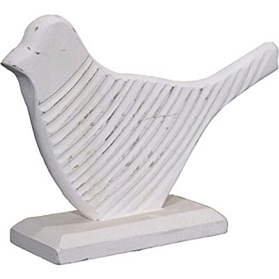 Antikas Statuette en bois colombe grand blanc animal, figurines d'animaux, décoration - Publicité Antikas Statuette en bois colombe grand blanc animal, figurines d'animaux, décoration - Publicité