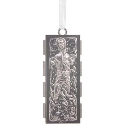 Hallmark Han Solo Décoration d'arbre de Noël La Reine des Neiges en Carbonite en métal de qualité supérieure, décoration d'arbre de Noël à Suspendre, Cadeaux pour Noël - Publicité Hallmark Han Solo Décoration d'arbre de Noël La Reine des Neiges en Carbonite en métal de qualité supérieure, décoration d'arbre de Noël à Suspendre, Cadeaux pour Noël - Publicité