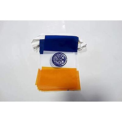 AZ FLAG Guirlande New York City 6 m 20 drapeaux Polyester Léger 21x15 cm - Publicité AZ FLAG Guirlande New York City 6 m 20 drapeaux Polyester Léger 21x15 cm - Publicité
