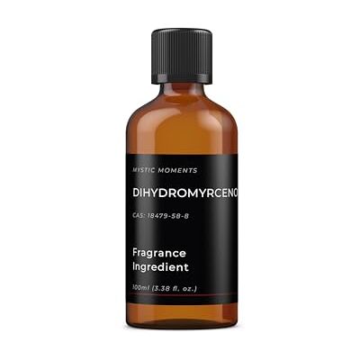 Mystic Moments Dihydromyrcenol 100ml Ingrédient parfumé aux notes de agrumes, fraîcheur pour parfums, savons, bougies et cosmétiques. Publicité Mystic Moments Dihydromyrcenol 100ml Ingrédient parfumé aux notes de agrumes, fraîcheur pour parfums, savons, bougies et cosmétiques. Publicité