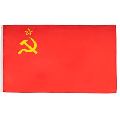 AZ FLAG Drapeau URSS 150x90 cm en Polyester Drapeau Communiste Russie Avec Oeillets en Laiton Intégrés 80g - Publicité AZ FLAG Drapeau URSS 150x90 cm en Polyester Drapeau Communiste Russie Avec Oeillets en Laiton Intégrés 80g - Publicité