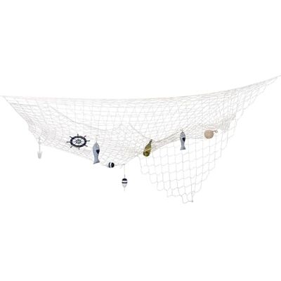 Boland Filet de pêche décoratif Blanc Taille Unique - Publicité Boland Filet de pêche décoratif Blanc Taille Unique - Publicité