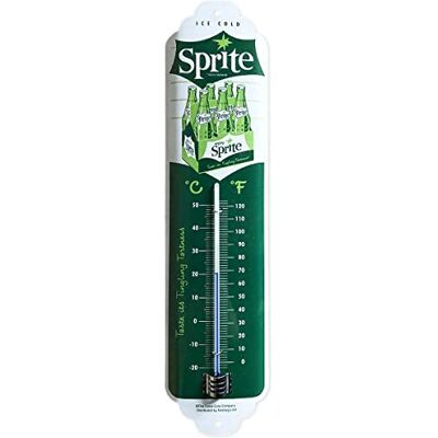 ART Thermomètre analogique, Sprite Six-Pack – Idée de cadeau comme bar-accessoire, en métal, Design vintage pour décoration, 6,5 x 28 cm - Publicité ART Thermomètre analogique, Sprite Six-Pack – Idée de cadeau comme bar-accessoire, en métal, Design vintage pour décoration, 6,5 x 28 cm - Publicité