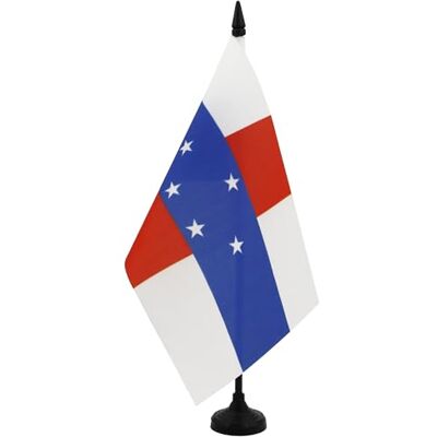 AZ FLAG Drapeau de Table Antilles néerlandaises 21x14 cm Socle Plastique - Publicité AZ FLAG Drapeau de Table Antilles néerlandaises 21x14 cm Socle Plastique - Publicité