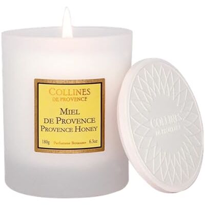 Collines de Provence , Bougie 180gr Miel de Provence (C0108MPR) - Publicité Collines de Provence , Bougie 180gr Miel de Provence (C0108MPR) - Publicité
