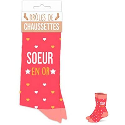 STC Paire de Chaussette Sœur en Or - Publicité STC Paire de Chaussette Sœur en Or - Publicité