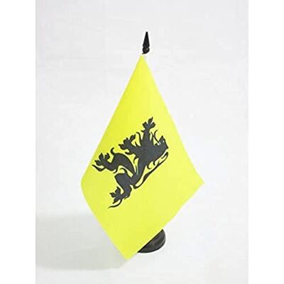 AZ FLAG Drapeau de Table Flandre Combat flamand 21x14 cm Socle Plastique - Publicité AZ FLAG Drapeau de Table Flandre Combat flamand 21x14 cm Socle Plastique - Publicité