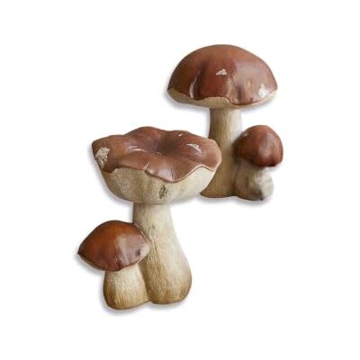 Loberon Beenie Lot de 2 Champignons décoratifs Aspect réaliste Lot de Deux Champignons, Marron - Publicité Loberon Beenie Lot de 2 Champignons décoratifs Aspect réaliste Lot de Deux Champignons, Marron - Publicité