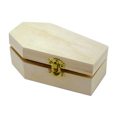 MegaCrea - Wooden Coffin - Decorative item - Publicité MegaCrea - Wooden Coffin - Decorative item - Publicité