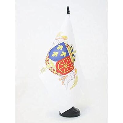 AZ FLAG Drapeau De Table Armoiries Royales Henri IV 21x14 cm Petit Drapeau Des Armes Du Bon Roi De Bureau 100% Polyester Avec Hampe De 25cm Et Socle En Plastique Noir - Publicité AZ FLAG Drapeau De Table Armoiries Royales Henri IV 21x14 cm Petit Drapeau Des Armes Du Bon Roi De Bureau 100% Polyester Avec Hampe De 25cm Et Socle En Plastique Noir - Publicité