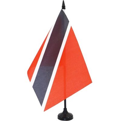 AZ FLAG Drapeau de Table Trinidad-et-Tobago 21x14 cm Socle Plastique - Publicité AZ FLAG Drapeau de Table Trinidad-et-Tobago 21x14 cm Socle Plastique - Publicité